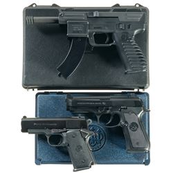 Three Semi-Automatic Sporting Pistols with Cases -A) Intratec USA Tec 22 Pistol