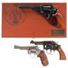 Image 1 : Three Smith & Wesson Double Action Revolvers -A) S&W Model 19-4 City of Los Angeles 200th Anniversar