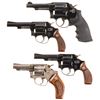 Image 1 : Four Smith & Wesson Double Action Revolvers -A) S&W Model 10-5 Revolver