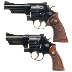 Two Smith & Wesson Double Action Revolvers with Factory Letters -A) S&W Pre-Model 29 .44 Magnum Revo