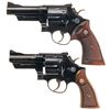 Image 1 : Two Smith & Wesson Double Action Revolvers with Factory Letters -A) S&W Pre-Model 29 .44 Magnum Revo