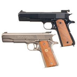 Two Model 1911 Style Semi-Automatic Pistols -A) Frank J. Atwood Inspected Remington-Rand U.S. Model 