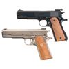 Image 1 : Two Model 1911 Style Semi-Automatic Pistols -A) Frank J. Atwood Inspected Remington-Rand U.S. Model 