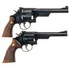 Image 2 : Two Smith & Wesson Double Action Revolvers -A) S&W .44 Hand Ejector Fourth Model Target Revolver