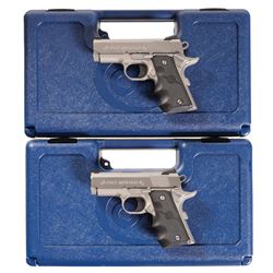 Two Colt Semi-Automatic Pistols with Cases -A) Colt Defender Model Pistol