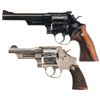 Image 1 : Two Smith & Wesson Double Action Revolvers -A) S&W Model 57 Revolver