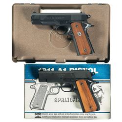 Two Semi-Automatic Pistols with Boxes -A) Colt Commander Model 1991A1 Pistol