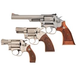 Three Double Action Revolvers -A) Smith & Wesson Model 66-2 Revolver