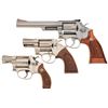 Image 1 : Three Double Action Revolvers -A) Smith & Wesson Model 66-2 Revolver