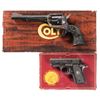 Image 1 : Two Colt Sporting Handguns with Boxes -A) Colt New Frontier Single Action Revolver