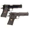 Image 2 : Two Colt Semi-Automatic Pistols with Cases -A) Colt MK IV Series 80 Government Model Pistol