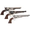 Image 2 : Three Reproduction Percussion Revolvers -A) Uberti/Replica Arms Model 1861 Navy Revolver with Case