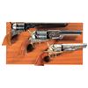 Image 2 : Three Reproduction Percussion Revolvers -A) Navy Arms Texas Paterson Revolver with Case