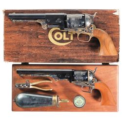Two Colt Black Powder Series Percussion Revolvers -A) Colt Third Model Dragoon Revolver with Box