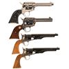 Image 2 : Four Colt Commemorative Single Action Handguns -A) Cased Colt Lawman Series Bat Masterson Frontier S