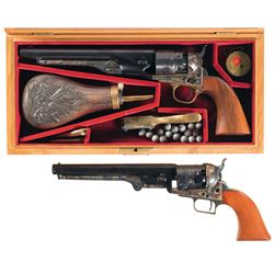 Two Colt Black Powder Series Percussion Revolvers -A) Cased Colt Model 1860 Army Revolver with Acces
