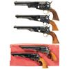 Image 1 : Five Italian Reproduction Colt Percussion Revolver -A) Replica Arms Third Model Dragoon Revolver