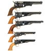 Image 2 : Five Italian Reproduction Colt Percussion Revolver -A) Replica Arms Third Model Dragoon Revolver