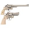 Image 2 : Two Smith & Wesson Double Action Revolvers -A) S&W Model 53 Revolver with Factory Letter and Cylinde