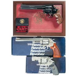 Three Smith & Wesson Double Action Revolvers with Boxes -A) S&W Model 29 Magna Classic Revolver with