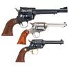 Image 2 : Three Ruger Single Action Revolvers with Boxes -A) Ruger Old Model Blackhawk Revolver