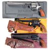 Image 1 : Three Revolvers -A) Ruger Super Redhawk Double Action Revolver with Case