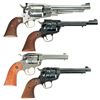 Image 2 : Four Ruger Single Action Revolvers -A) Ruger Old Army Percussion Revolver with Box