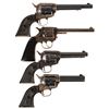 Image 2 : Four Revolvers -A) Colt Peacemaker 22 Single Action Revolver