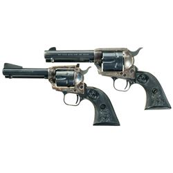 Two Colt Single Action Revolvers -A) Colt Second Generation Single Action Army Revolver