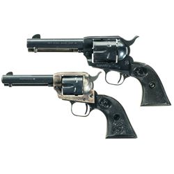 Two Colt Single Action Revolvers -A) Colt Second Generation Single Action Army Revolver