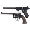 Image 1 : Two Handguns -A) Stevens Model 10 Single Shot Target Pistol