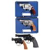 Image 1 : Four Smith & Wesson Double Action Revolvers -A) S&W Model 317 AirLite Revolver with Case