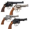 Image 2 : Four Smith & Wesson Double Action Revolvers -A) S&W Model 48 Revolver with Box