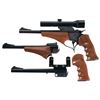 Image 1 : Thompson Center Arms Contender Model Single Shot Pistol with Scope and Extra Barrels