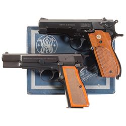 Two Semi-Automatic Pistols -A) Smith & Wesson Model 39 Pistol