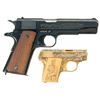 Image 2 : Two Colt Semi-Automatic Pistols -A) Colt Second Battle of the Marne Commemorative Government Model P