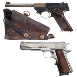 Two Semi-Automatic Pistols -A) Hi-Standard Model LW-100 Flite King Pistol