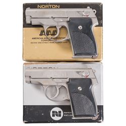 Two Norton TP-70 Semi-Automatic Pistols with Boxes -A) Norton Arms Model TP-70 Pistol