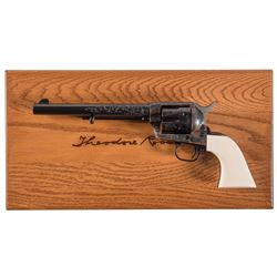 Factory Engraved Theodore Roosevelt Commemorative Colt Single Action Army Revolver with Case