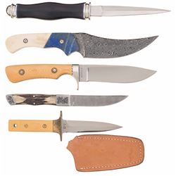 Five Fixed Blade Knives