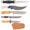 Image 1 : Five Fixed Blade Knives