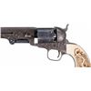 Image 3 : Attractive Engraved Colt Model 1851 Navy Revolver with Mexican Eagle Carved Grip