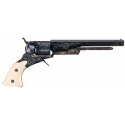 Cased, Engraved, and Precious Metal Inlaid Limited Edition American Historical Foundation Colt Pater