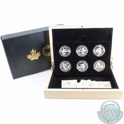 RCM Issue: Complete 2015 Canada $10 National Hockey League Goalies 1/2 oz. Fine Silver 6-coin set. Y