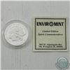 Image 1 : 1994 NBA Toronto Raptors, Established 1993, Limited Edition .999 Fine Silver Coin By Enviromint (Tax