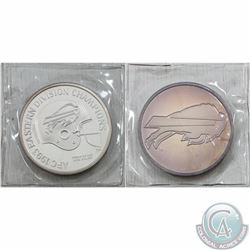 1oz .999 Fine Silver 1993 Buffalo Bill AFC Eastern Division Champions (Tax Exempt)
