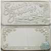 Image 1 : Seasons Greetings 5 oz .999 Fine Silver Bar with spot for engraving (Tax Exempt)