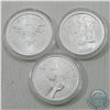 Image 1 : Estate Lot of 3x Silver Shield's "Legalize Nature", "Love" and "Spreading Debt and Death" 1oz .999 F