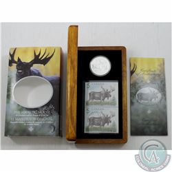 RCM Issue: 2004 Canada Majestic Moose $5 Coin and Stamp Set