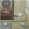 Image 2 : 2001-2002 Canada Legends & Folklore Sterling Silver 50-cent 3 Coin Sets. This set includes the 2001 